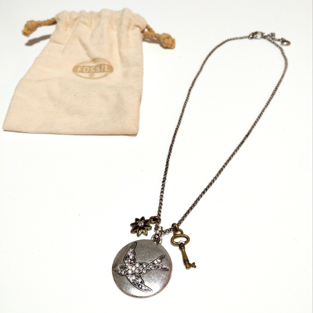 Vintage Fossil Necklace Pendant Necklace